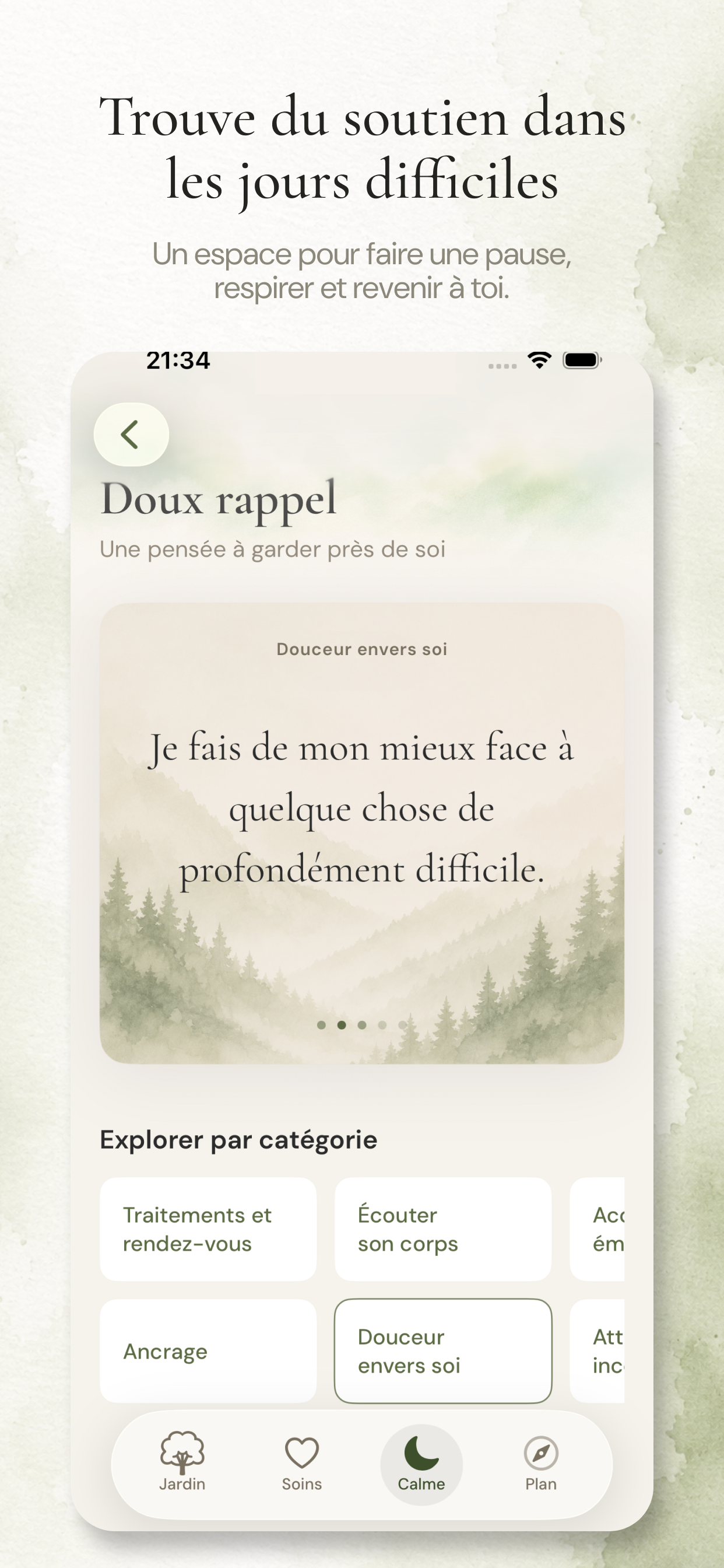 Écran Soutien bienveillant d'Anviah